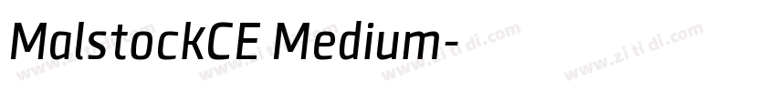 MalstockCE Medium字体转换